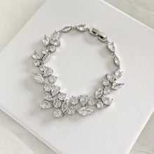 Load image into Gallery viewer, Carys - Statement silver bridal bracelet
