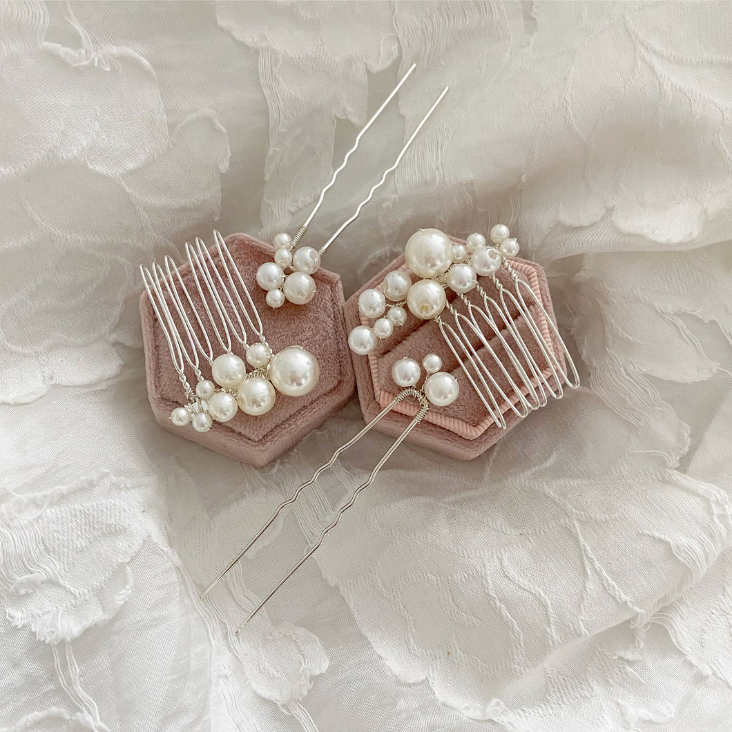 Bridget ➺ Pearl hair pins (4 piece set)