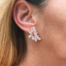 Load image into Gallery viewer, Ella ➺ Rose gold cz earrings
