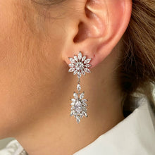 Load image into Gallery viewer, Felicity ➺ Floral droplet earrings
