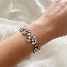 Load image into Gallery viewer, Carys - Statement silver bridal bracelet
